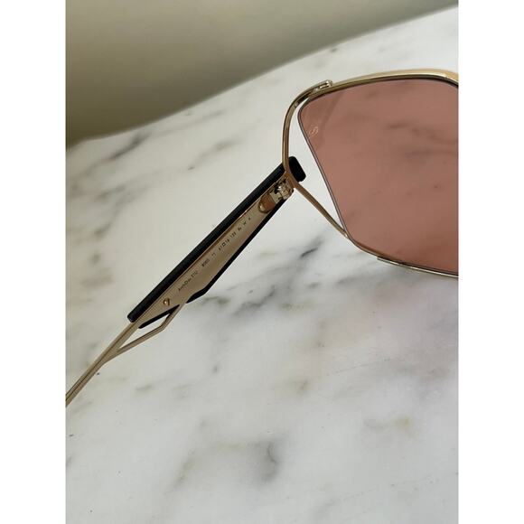 Dior ArchiDior S1U Oversized Sunglasses in Gold Pink
